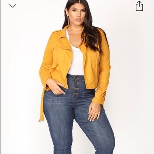 Fashion Nova Suede Moto Jacket